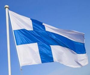 yapboz Finlandiya bayrağı